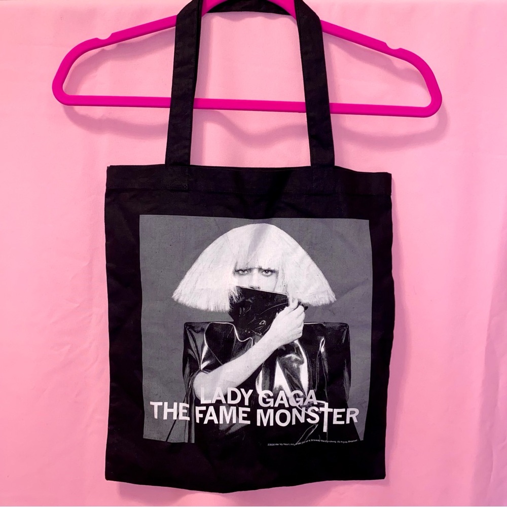 Lady Gaga The Fame Monster Ball Concert Tour Los Angeles CA Black Music Tote Bag